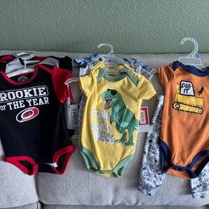 Rookie of the Year Red and Black Onesie